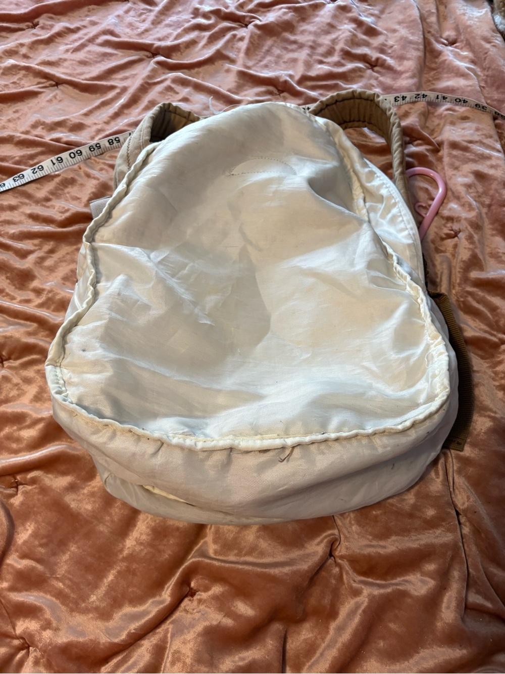 O'Neill Cream Backpack with Dusty Rose Floral Print - Picture 11 of 12